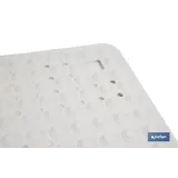 ALFOMBRA PLUS ANTIDESLIZANTE CON VENTOSAS BAÑERA/ DUCHA BLANCO 60 X 60 cm