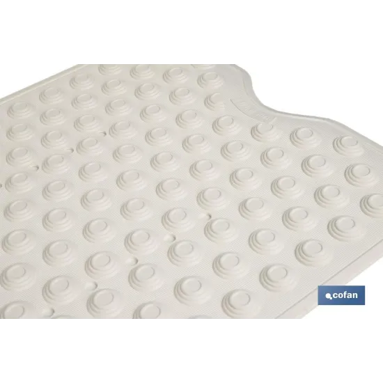 ALFOMBRA PLUS ANTIDESLIZANTE CON VENTOSAS BAÑERA /DUCHA BLANCO 40 X104 cm