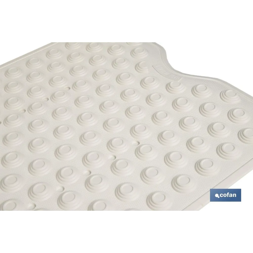 ALFOMBRA PLUS ANTIDESLIZANTE CON VENTOSAS BAÑERA /DUCHA BLANCO 40 X104 cm