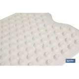 ALFOMBRA PLUS ANTIDESLIZANTE CON VENTOSAS BAÑERA /DUCHA BLANCO 40 X104 cm