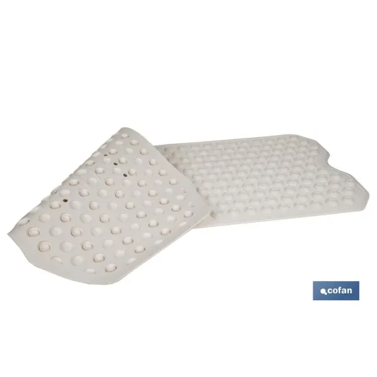 ALFOMBRA PLUS ANTIDESLIZANTE CON VENTOSAS BAÑERA /DUCHA BLANCO 40 X104 cm