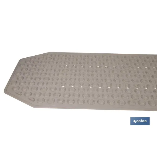 ALFOMBRA PLUS ANTIDESLIZANTE CON VENTOSAS BAÑERA/DUCHA BEIS PIEDRA 40 X104 cm