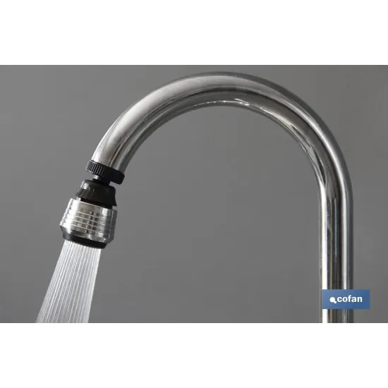 GRIFO BORBOTEADOR 2 FUNC.CON FILTRO AIREADOR AHORRO AGUA Ø38mm