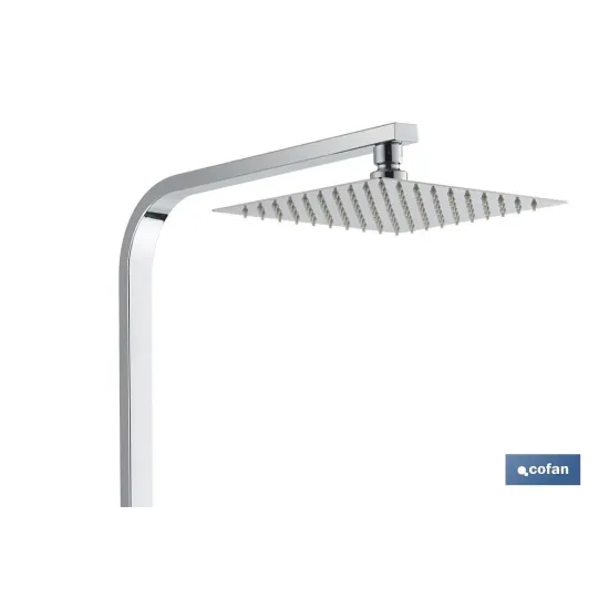 COLUMNA DE DUCHA TERMOSTATICA DISEÑO CUADRADO 90-1.40 CM