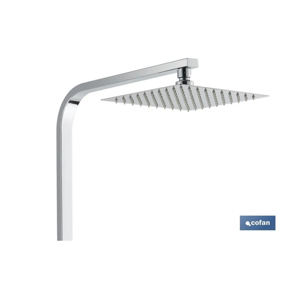 COLUMNA DE DUCHA TERMOSTATICA DISEÑO CUADRADO 90-1.40 CM