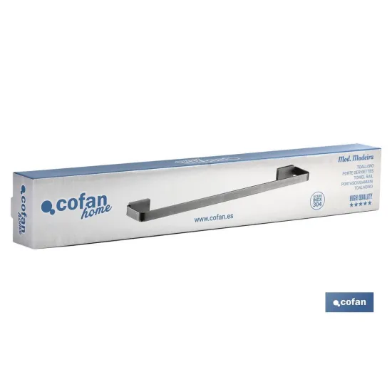 TOALLERO 59 CM GAMA MADEIRA INOX 304 SATIN