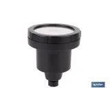 ROCIADOR DE DUCHA CON 15 FILTROS COLOR NEGRO 11,5 X 13,5 CM
