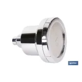 ROCIADOR DE DUCHA CON 15 FILTROS COLOR INOX. 11,5 X 13,5 CM