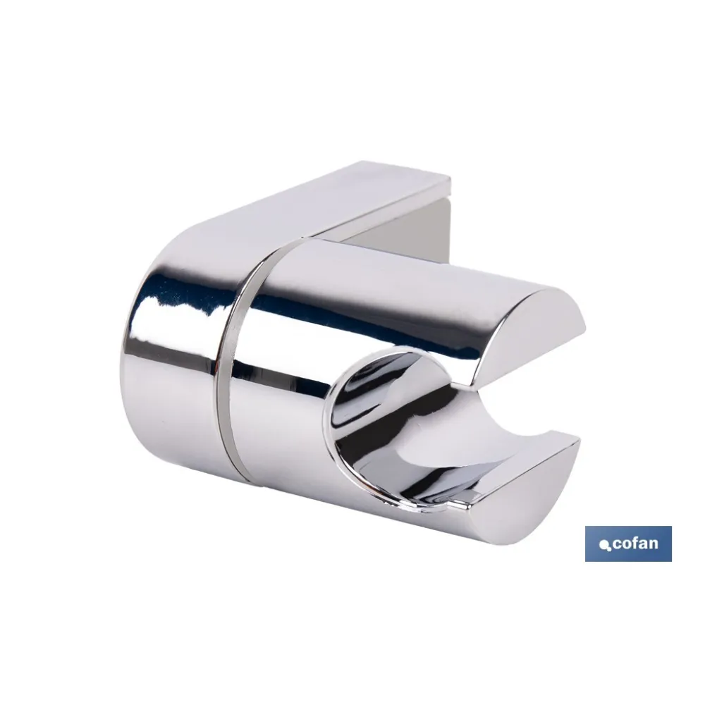 SOPORTE DE DUCHA PARA PARED COLOR CROMO ABS