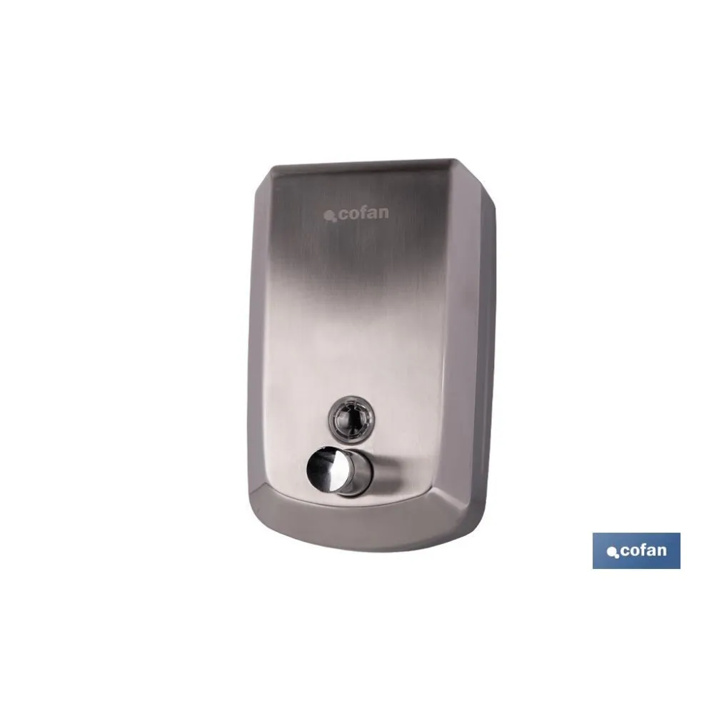 DOSIFICADOR DE JABÓN EN ACERO INOXIDABLE 304 CEPILLADO 1000 ML 12,6 X 6 X 20,3 CM