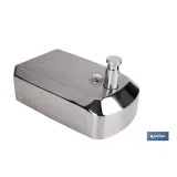 DOSIFICADOR DE JABÓN EN ACERO INOXIDABLE 304 CEPILLADO 1000 ML 12,6 X 6 X 20,3 CM