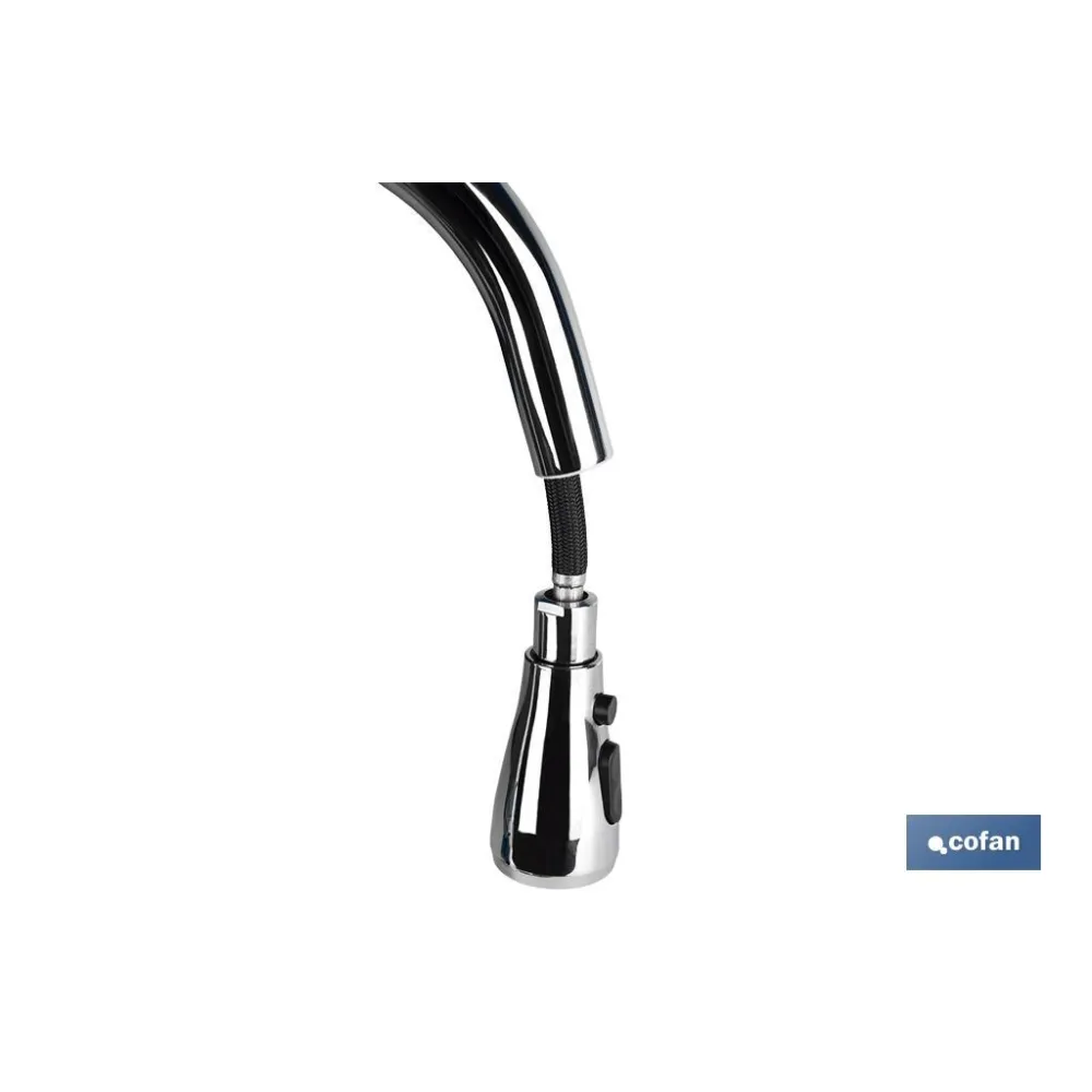 GRIFO COCINA MONOMANDO CON DUCHA 40 MM