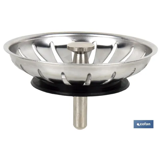 REJILLA FILTRO CESTA DESAGÜE PASADOR METALICO Ø83 MM