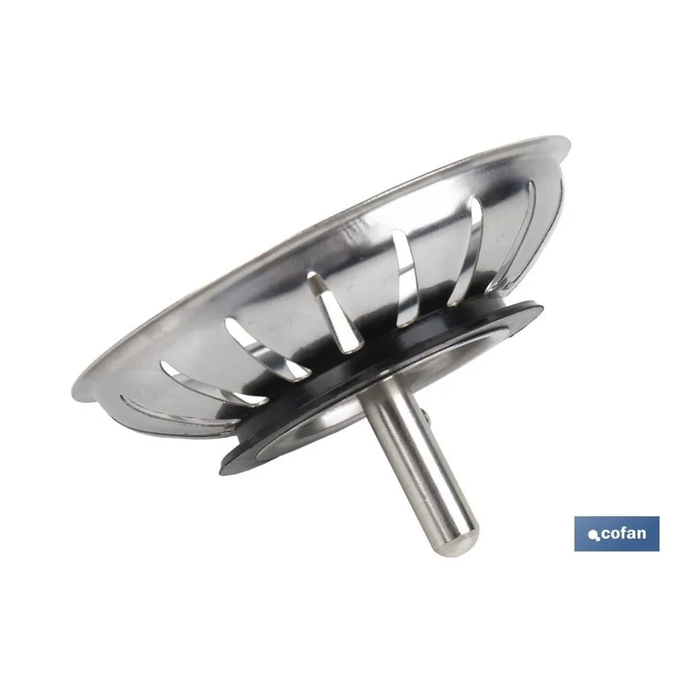 REJILLA FILTRO CESTA DESAGÜE PASADOR METALICO Ø83 MM