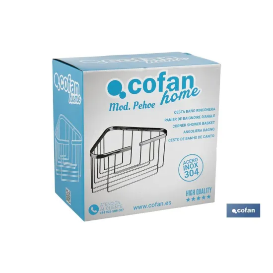 CESTA BAÑO RINCONERA ACERO INOXIDABLE 304