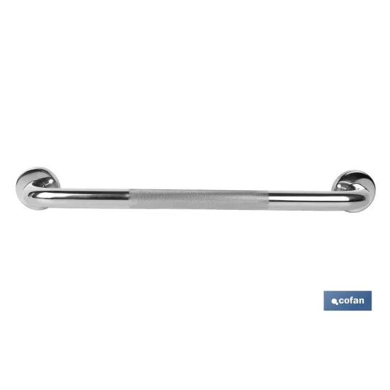 BARRA DE APOYO RECTA ANTIDESLIZANTE DE ACERO INOXIDABLE 304 (50 X 2.5 CM)