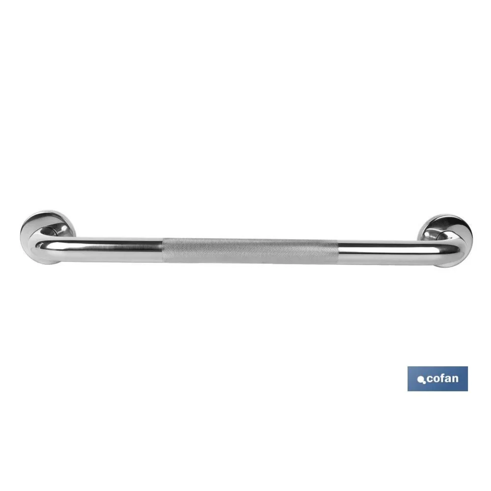 BARRA DE APOYO RECTA ANTIDESLIZANTE DE ACERO INOXIDABLE 304 (50 X 2.5 CM)