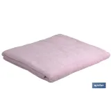 JUEGO DE 3 TOALLAS ROSA CLARO 580 G/M2 GAMA FLOR 30X50  50X100  70X140 CM
