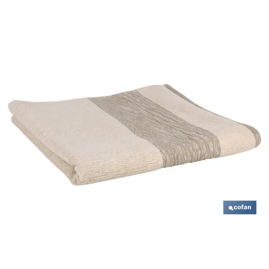 JUEGO DE 3 TOALLAS NATURE 600 G/M2  GAMA ALMA 30X50  50X100  70X140 CM