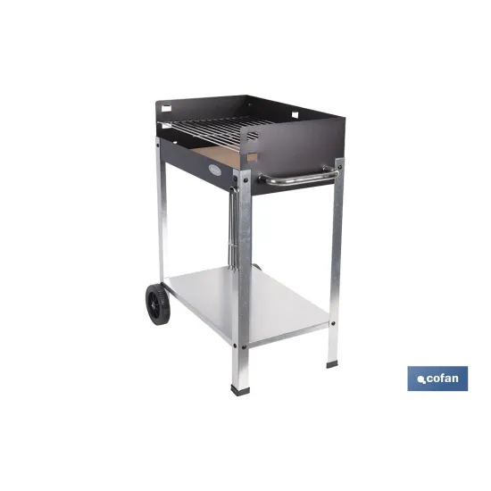 BARBACOA DE CARBÓN CON LADRILLO REFRACTARIO 567 X 360 X 830 MM