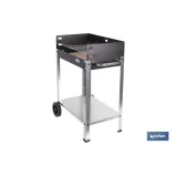 BARBACOA DE CARBÓN CON LADRILLO REFRACTARIO 567 X 360 X 830 MM