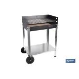 BARBACOA DE CARBÓN CON LADRILLO REFRACTARIO 567 X 360 X 830 MM