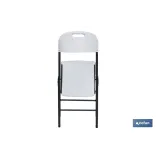 SILLA PLEGABLE BLANCA 46x53x88 cm