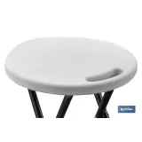 TABURETE PLEGABLE BLANCO 33x30x46cm