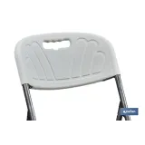 SILLA ALTA PLEGABLE BLANCA  ALTURA ASIENTO 74 cm venta unitaria