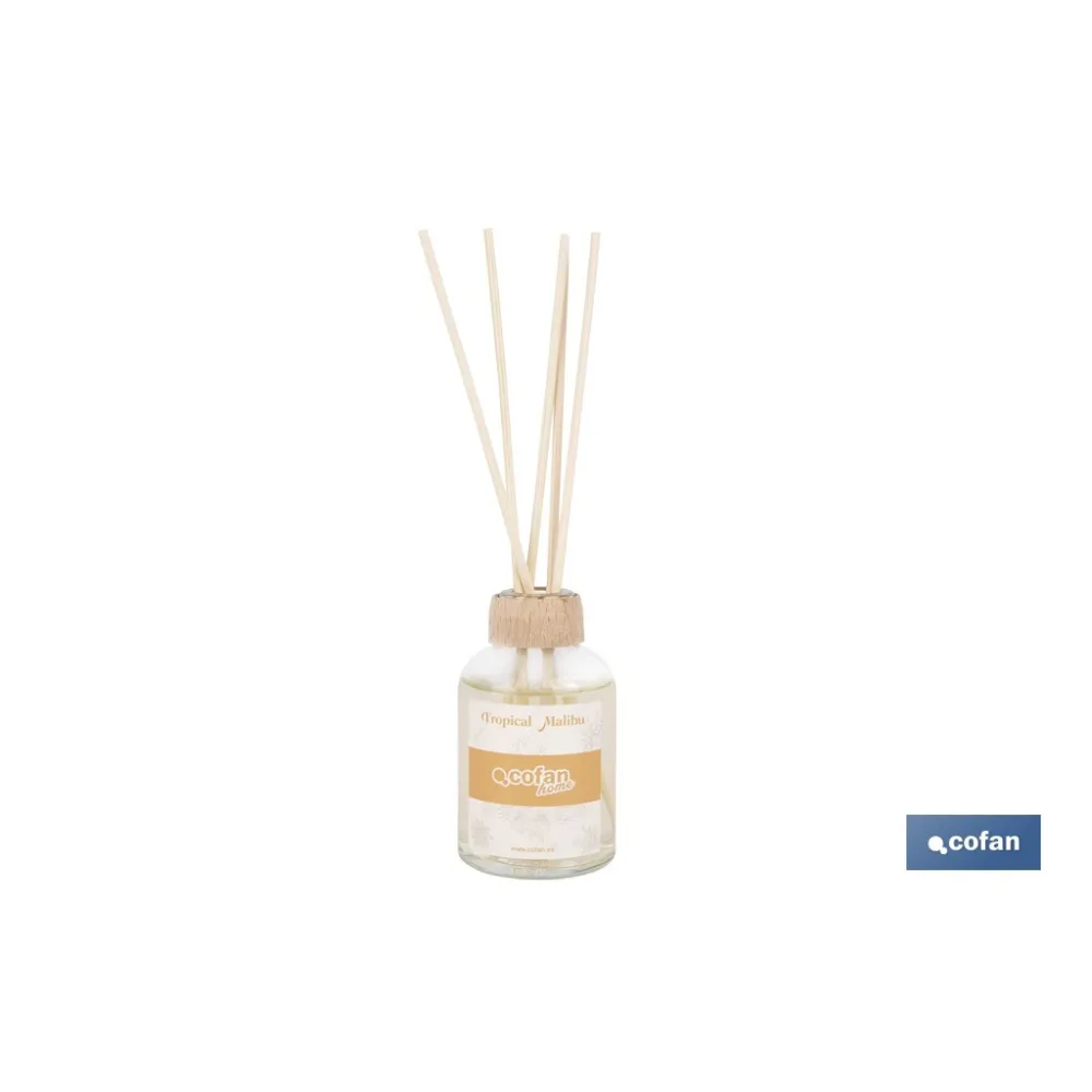 AMBIENTADOR DE VARILLAS  TROPICAL MALIBU 50 ML