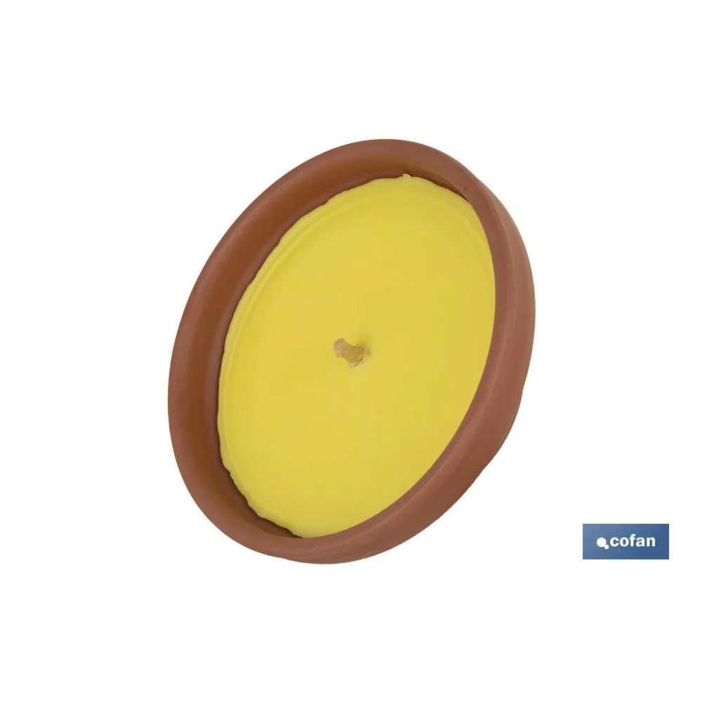 VELA AROMÁTICA DE CITRONELA RECIPIENTE TERRACOTA 300 G