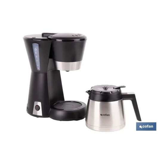 CAFETERA ELÉCTRICA DE GOTEO CON JARRA TERMO 800 W 12 TAZAS 1,2 L