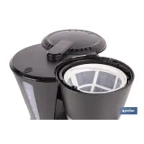 CAFETERA ELÉCTRICA DE GOTEO CON JARRA TERMO 800 W 12 TAZAS 1,2 L