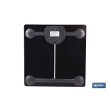 BÁSCULA DE BAÑO DIGITAL DE COLOR PIEDRA CON PANTALLA LED 30 X 30 X 2,2 CM