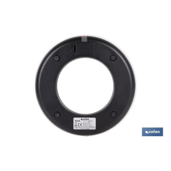 BÁSCULA DE COCINA DIGITAL CON CUENCO DE CAPACIDAD 3,8 L 10 KILOS Ø25,5 X 14 CM
