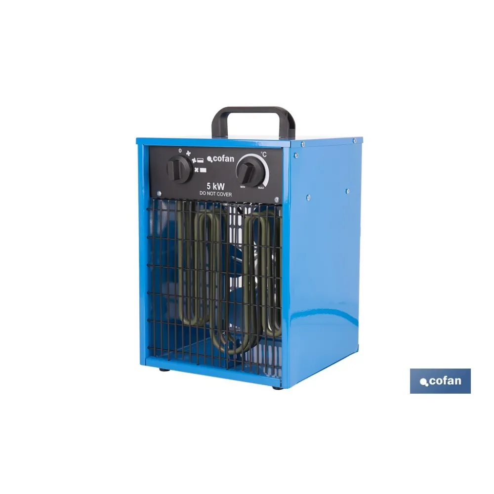 CALEFACTOR INDUSTRIAL DE 400 V TRIFÁSICO 30/2500/5000 W