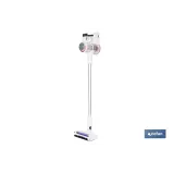 ASPIRADORA SIN CABLE CON SOPORTE A LA PARED COLOR BLANCO