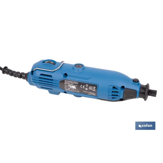 MULTIHERRAMIENTA ROTATIVA 135 W 8000-33000 RPM CON ACCESORIOS