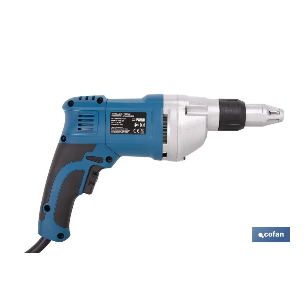 ATORNILLADOR PARA PLADUR 600 W 2400 RPM