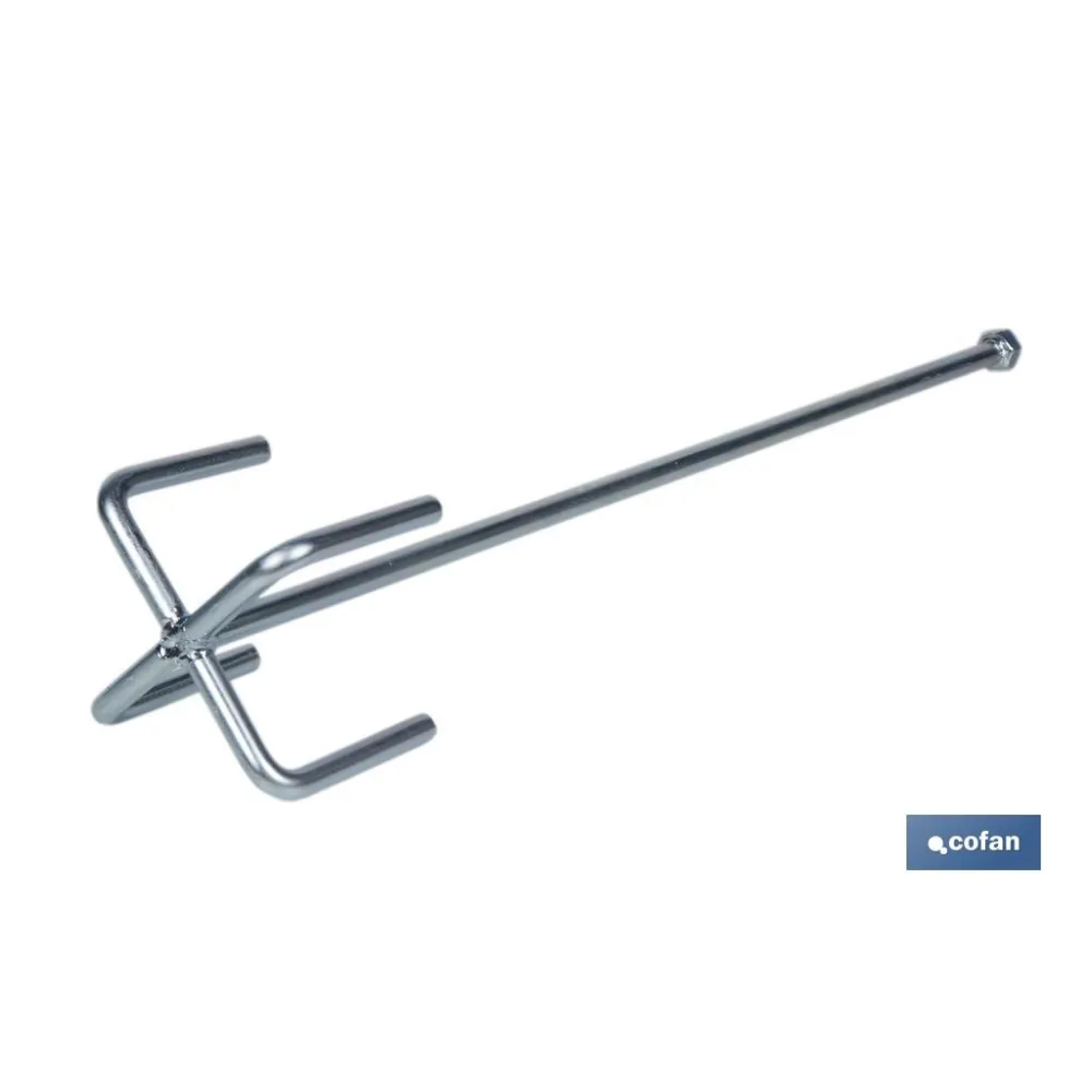 VARILLA MEZCLADORA YESO Ø120 600 MM M14