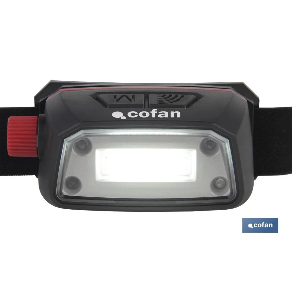 LINTERNA COB LED DE CABEZA 5 W 6500 K USB
