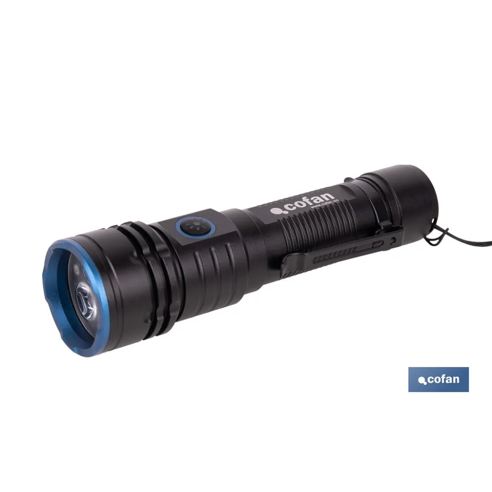 LINTERNA HIGH POWER LED DE 2000 LM CON 5 FUNCIONES Ø 40 X 148 MM