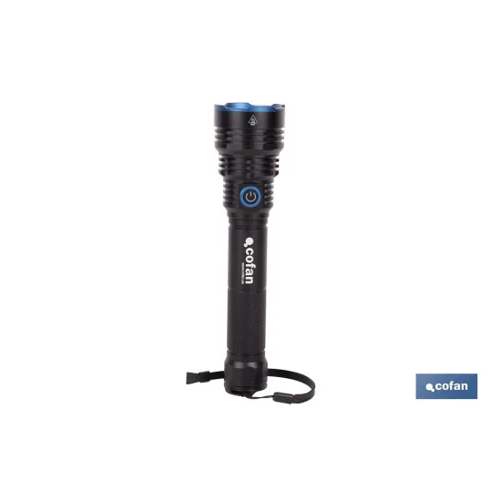 LINTERNA HIGH POWER LED 10000 LM 6 FUNCIONES Ø 60 X 250 MM
