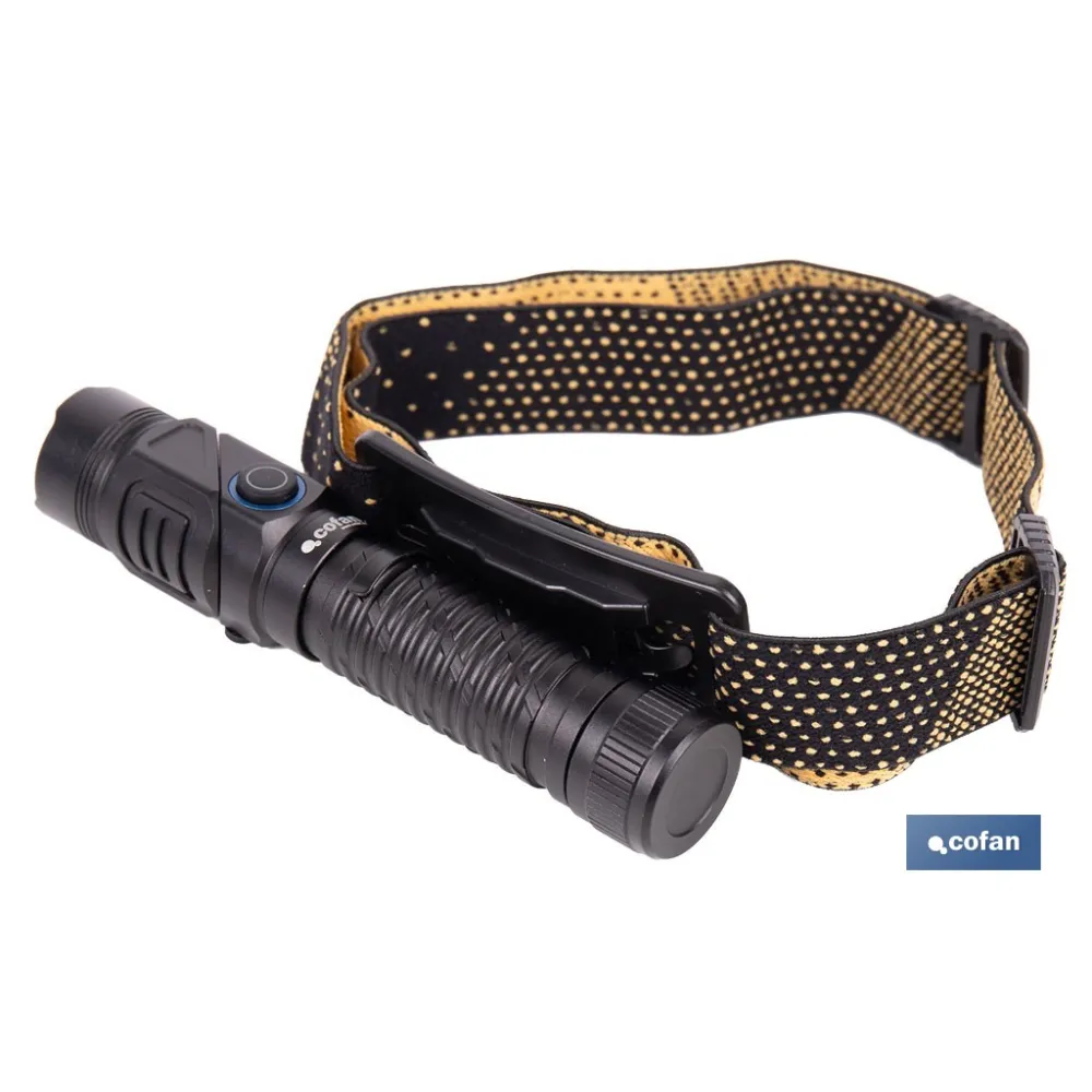 LINTERNA HIGH POWER LED 1200 LM PLEGABLE CON 5 FUNCIONES Ø25 X 132 MM