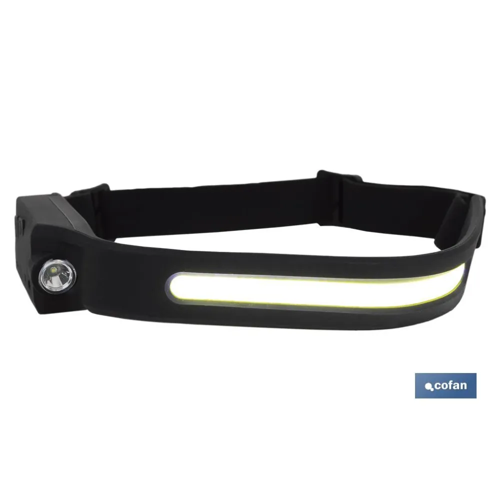 LINTERNA DUAL DE CABEZA CON SENSOR DE ACTIVACIÓN 350 LM