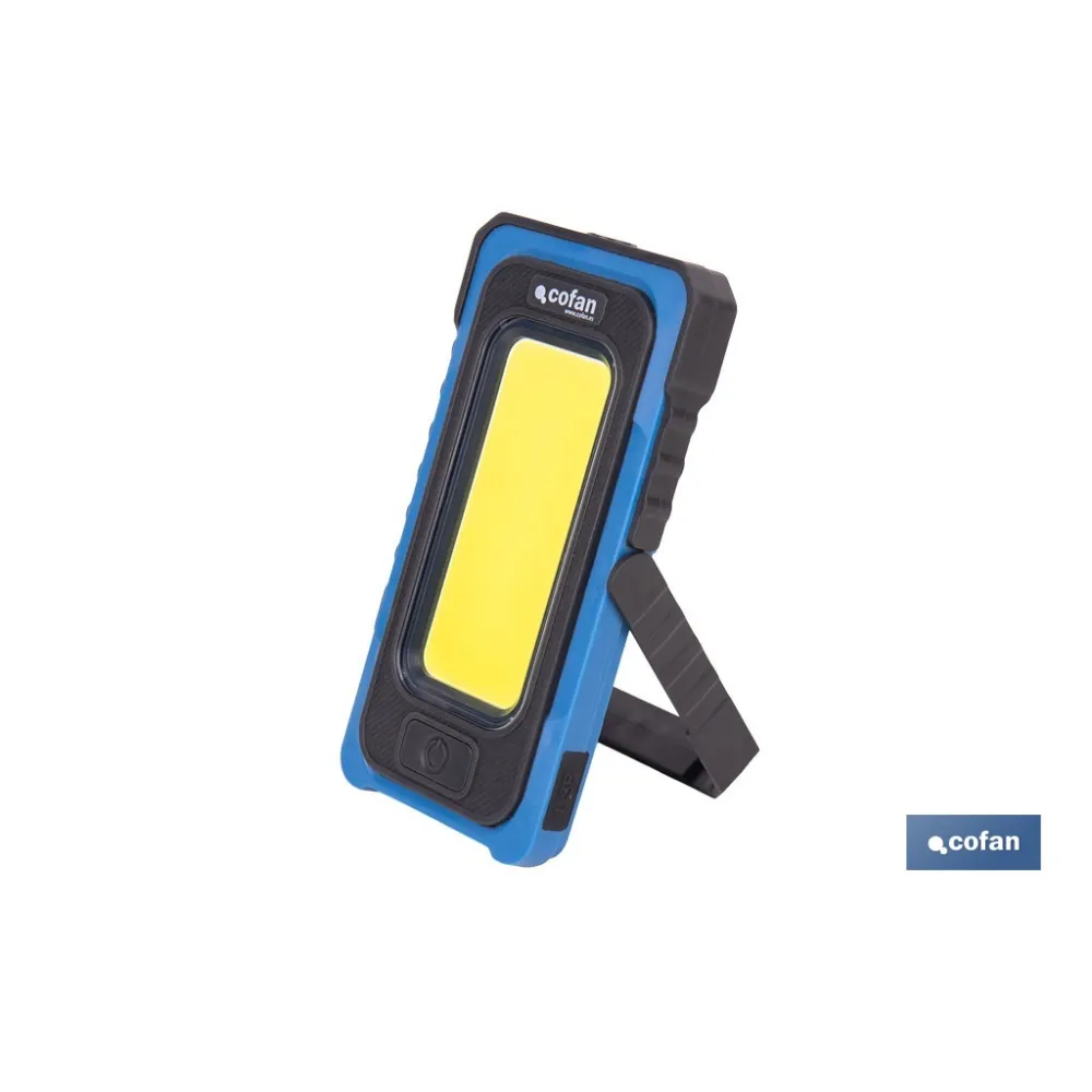 LÁMPARA DE INSPECCIÓN 500 LM COB LED Y PANEL SOLAR