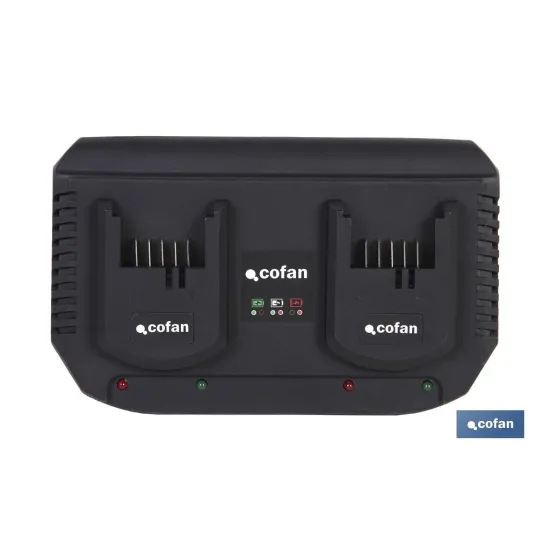 CARGADOR BATERIAS DOBLE CARGA RAPIDA 2x3,5A - 18V