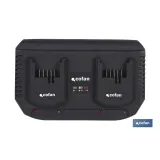 CARGADOR BATERIAS DOBLE CARGA RAPIDA 2x3,5A - 18V