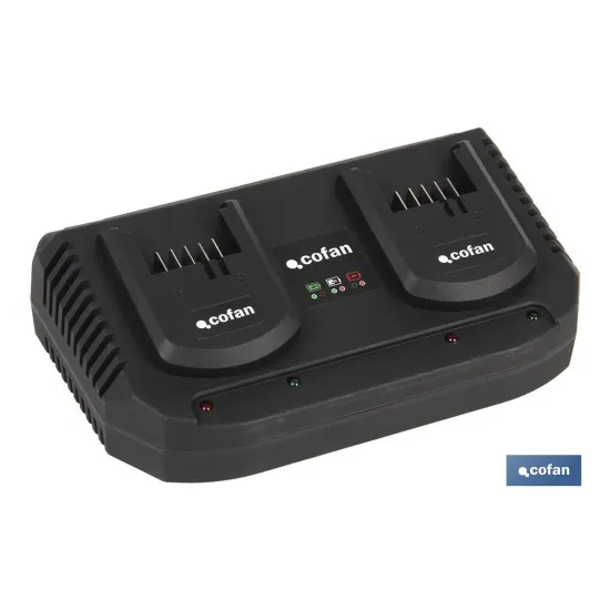 CARGADOR BATERIAS DOBLE CARGA RAPIDA 2x3,5A - 18V