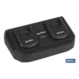 CARGADOR BATERIAS DOBLE CARGA RAPIDA 2x3,5A - 18V